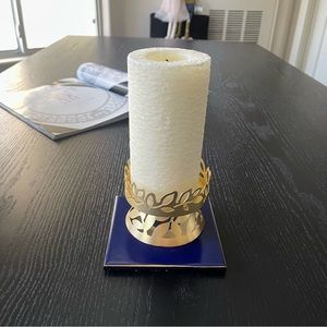 32 OZ Candle Set With Candle Holder Decor And Faux lapis Candle Mat